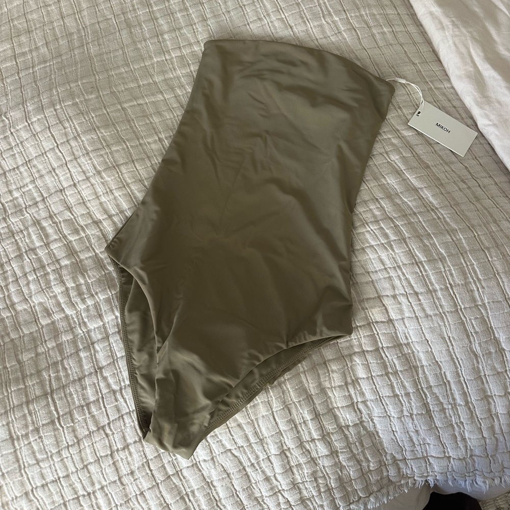 MIKOH strapless tube top bathing suit